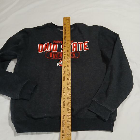 OHIO STATE VARSITY AUTHENTIC APPAREL Medium Buckeyes Crew Neck Sweatshirt - Picture 7 of 10